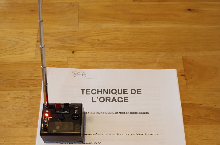 Finalisation scénographique et travail de plateau pour Technique de l’orage