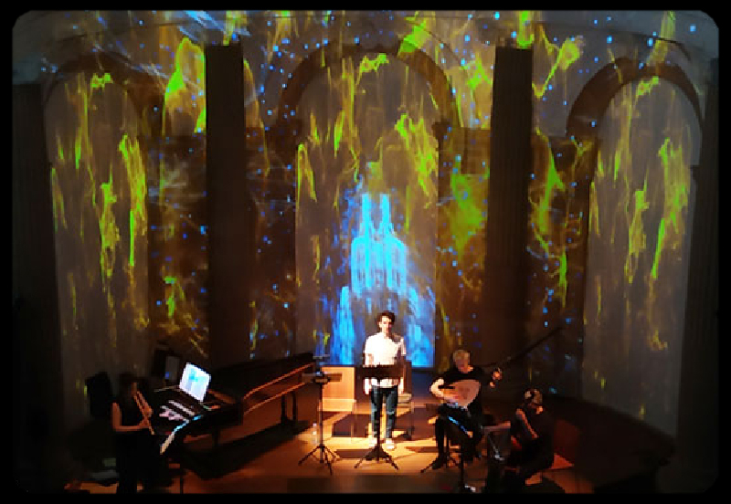Ciel, mes constellations ! — création lumière et vidéo pour l’opéra, musique baroque et spectacle vivant, création de Sébastien Sidaner.