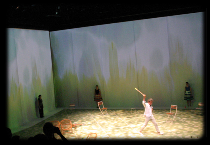 Création lumière et vidéo mapping spectacle vivant de Sébastien Sidaner .